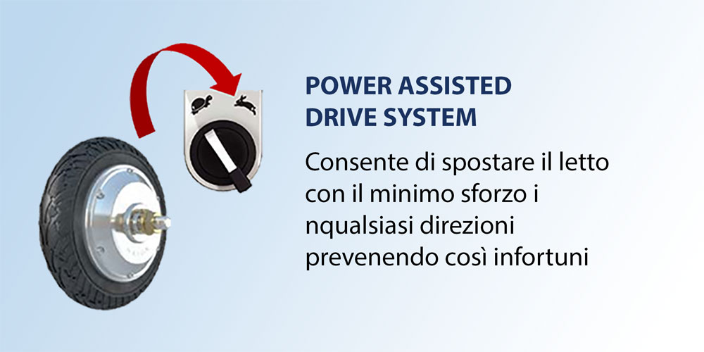 Il letto lotus è motorizzato e consente lo spostamento in qualsiasi direzione