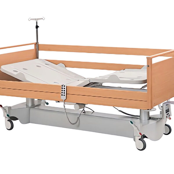 Letto Assistenziale con Sponde in Legno (4 Motori)