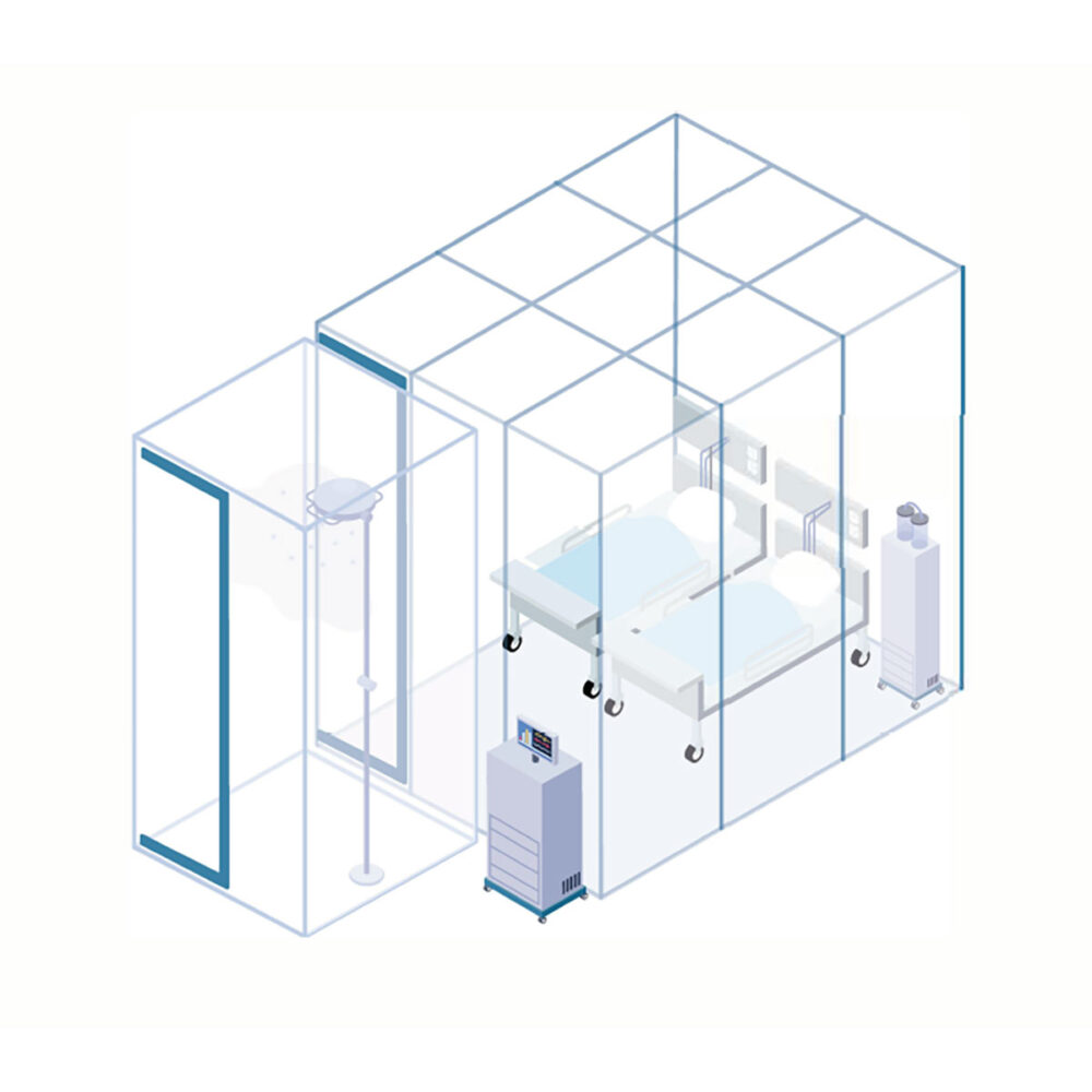 Pandora è una camera di biocontenimento modulare adattabile ad ogni ambiente interno o esterno